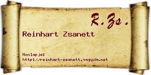 Reinhart Zsanett névjegykártya